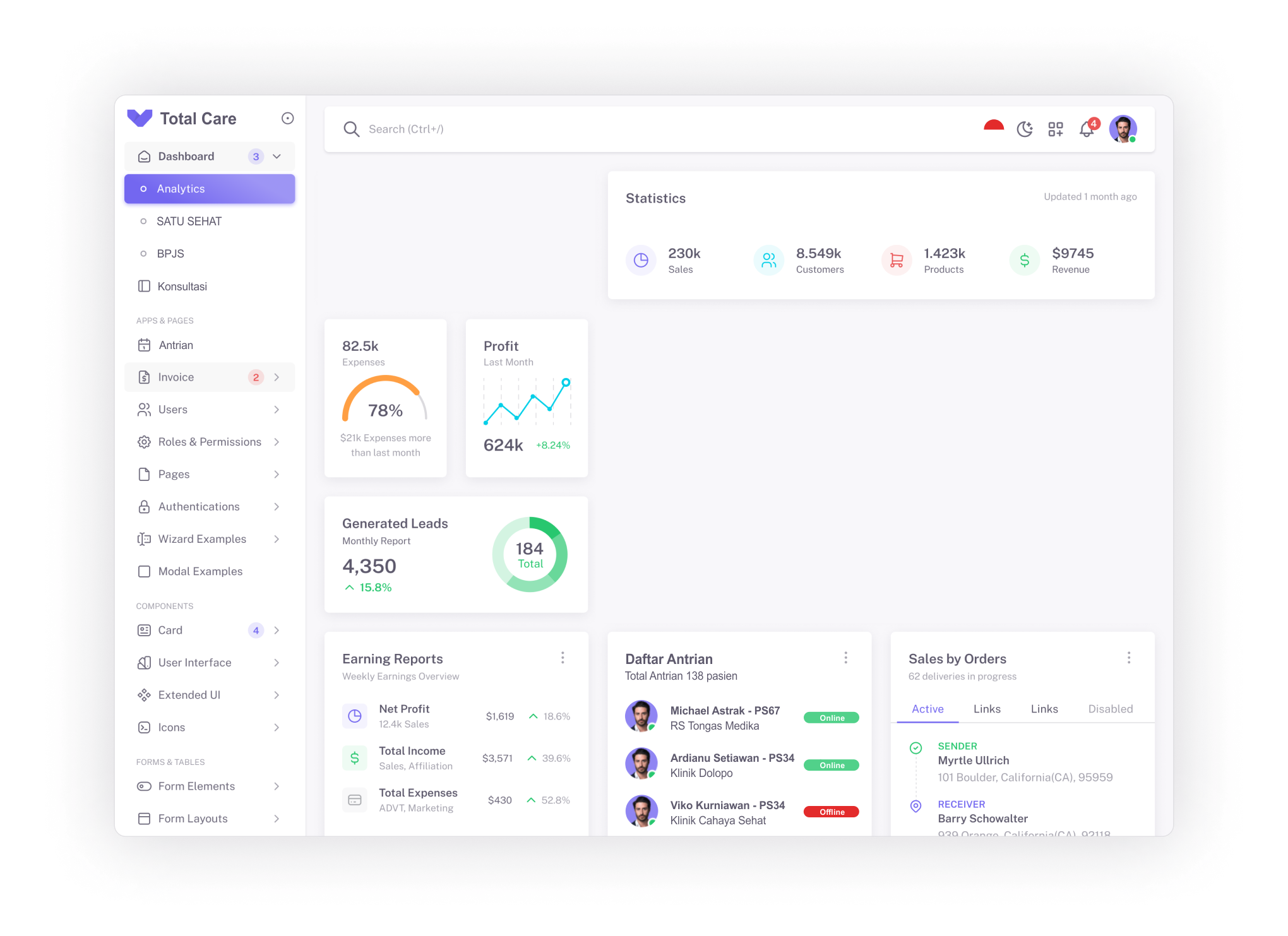 Hero Dashboard